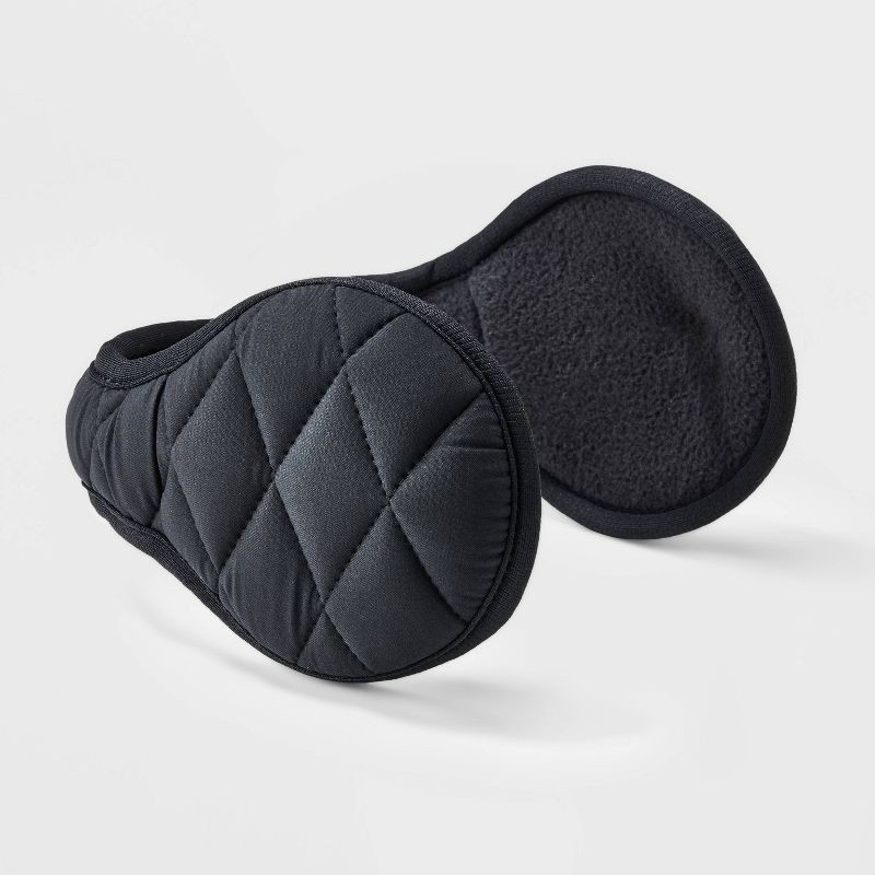 slide 1 of 4, Puffer Behind the Head Earmuff - All in Motion Black, 1 ct