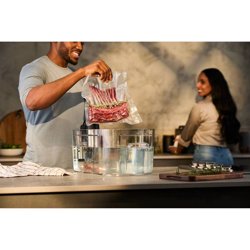 slide 6 of 6, Anova Culinary Anova Sous Vide Precision Cooker 3.0: Smartphone Controlled, 1100W, Automatic Shut-Off, Stainless Steel, Sous Vide Machine, 1 ct