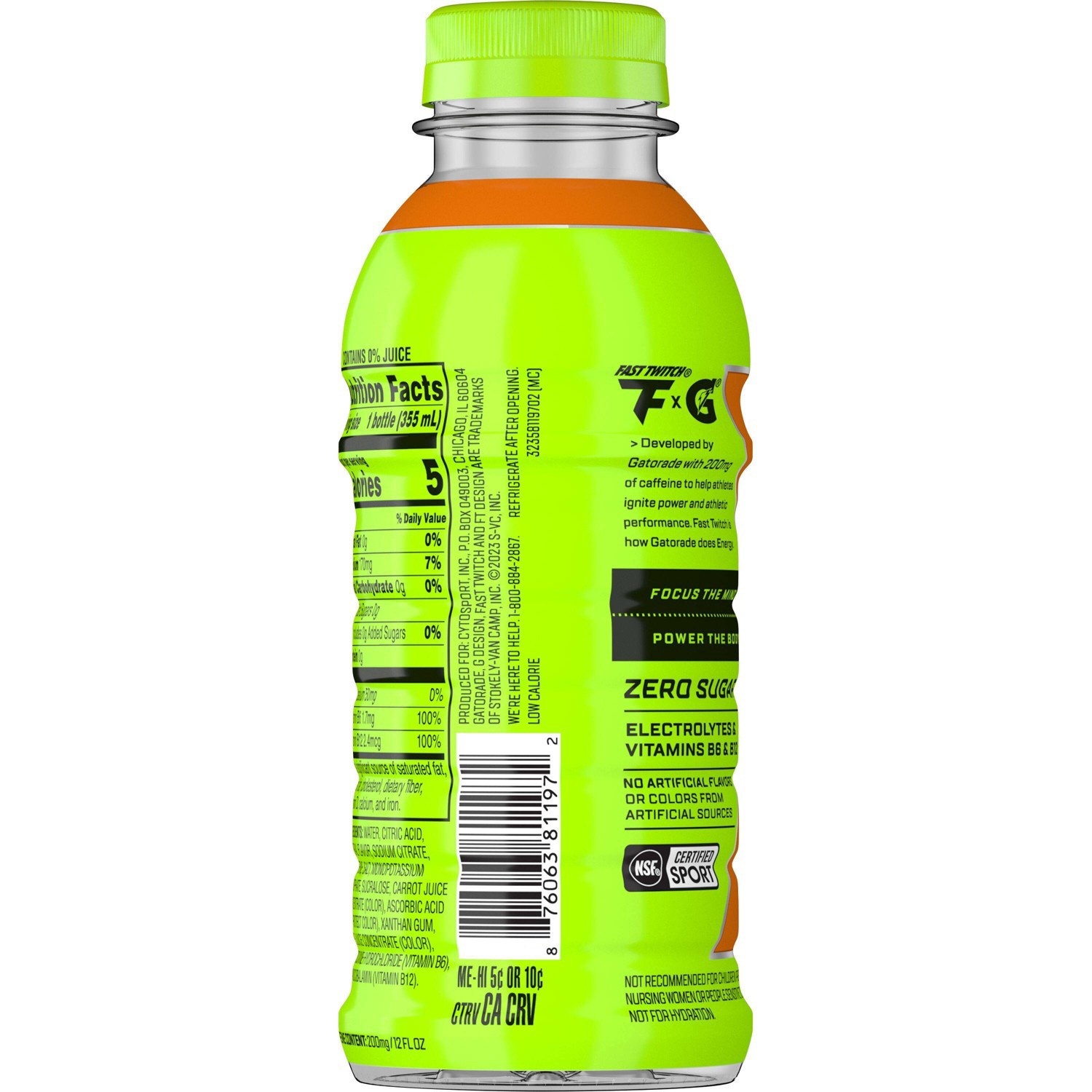 Gatorade Fast Twitch Orange Energy Drink 12 fl oz Bottle 12 fl oz Shipt