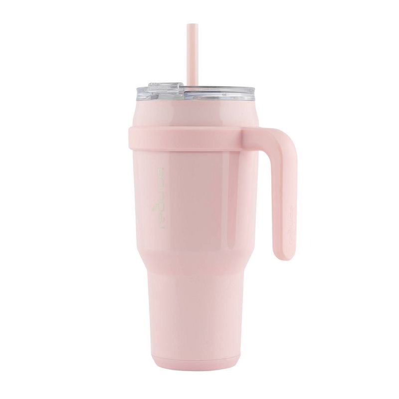 slide 2 of 9, Reduce 40oz Cold1 Vacuum Insulated Stainless Steel Straw Tumbler Mug Cotton Candy: BPA-Free, Dishwasher-Safe, Flip-Top Lid, 40 oz