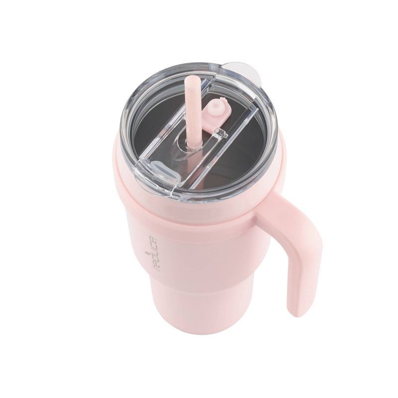 slide 4 of 9, Reduce 40oz Cold1 Vacuum Insulated Stainless Steel Straw Tumbler Mug Cotton Candy: BPA-Free, Dishwasher-Safe, Flip-Top Lid, 40 oz