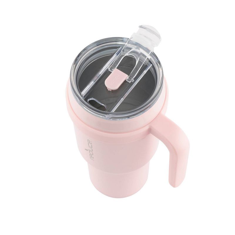 slide 5 of 9, Reduce 40oz Cold1 Vacuum Insulated Stainless Steel Straw Tumbler Mug Cotton Candy: BPA-Free, Dishwasher-Safe, Flip-Top Lid, 40 oz