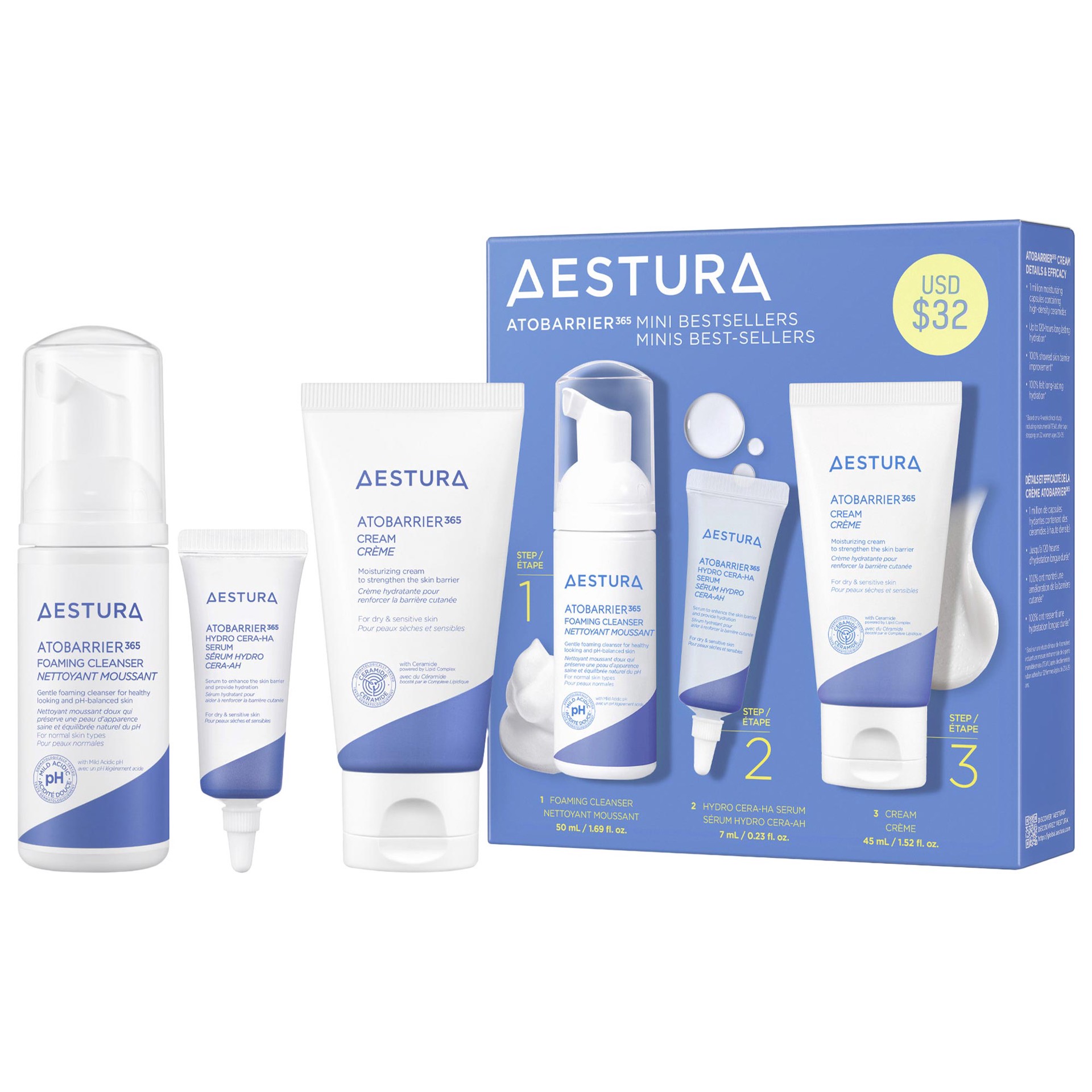 slide 1 of 7, AESTURA ATOBARRIER365 Mini Hydrating Best Sellers Kit, 1 ct