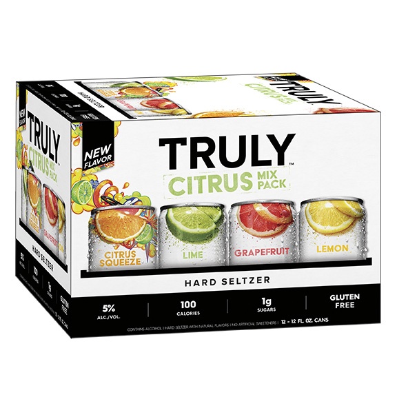 slide 3 of 5, TRULY Hard Seltzer Citrus Mix Pack, 12 ct; 12 oz