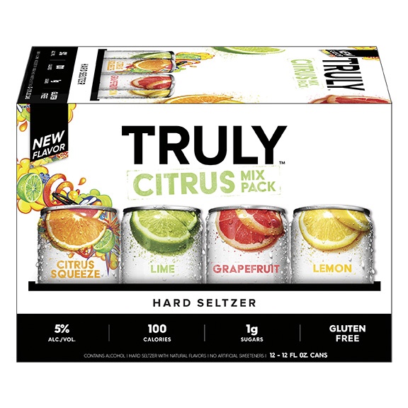 slide 4 of 5, TRULY Hard Seltzer Citrus Mix Pack, 12 ct; 12 oz