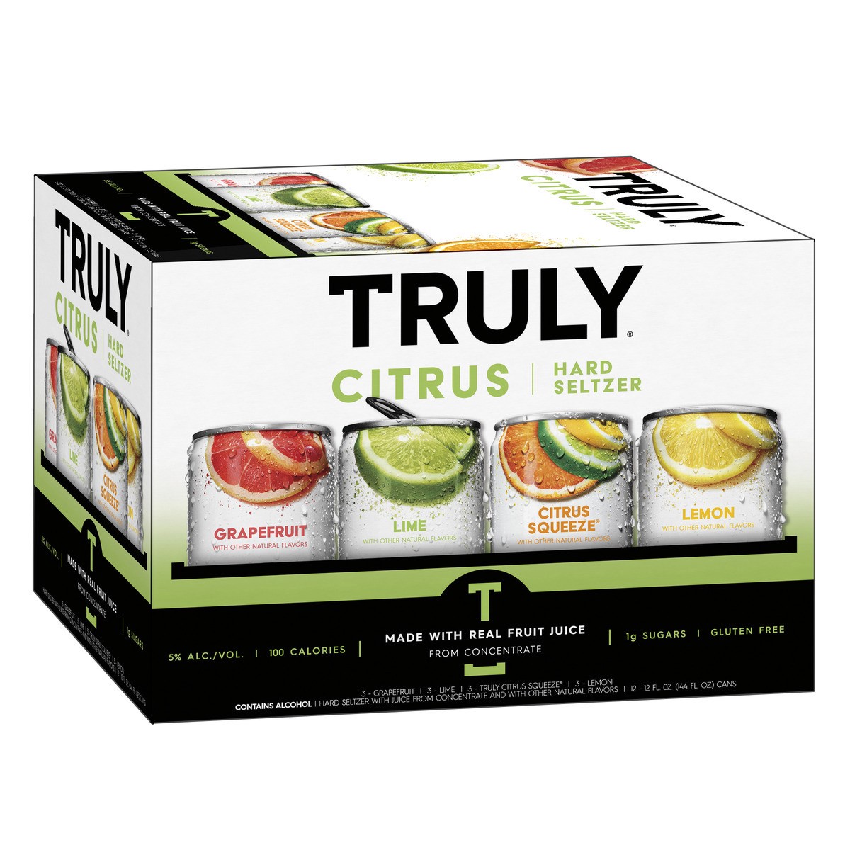 slide 1 of 9, TRULY Hard Seltzer Citrus Pack 12 ct, 12 ct; 12 oz