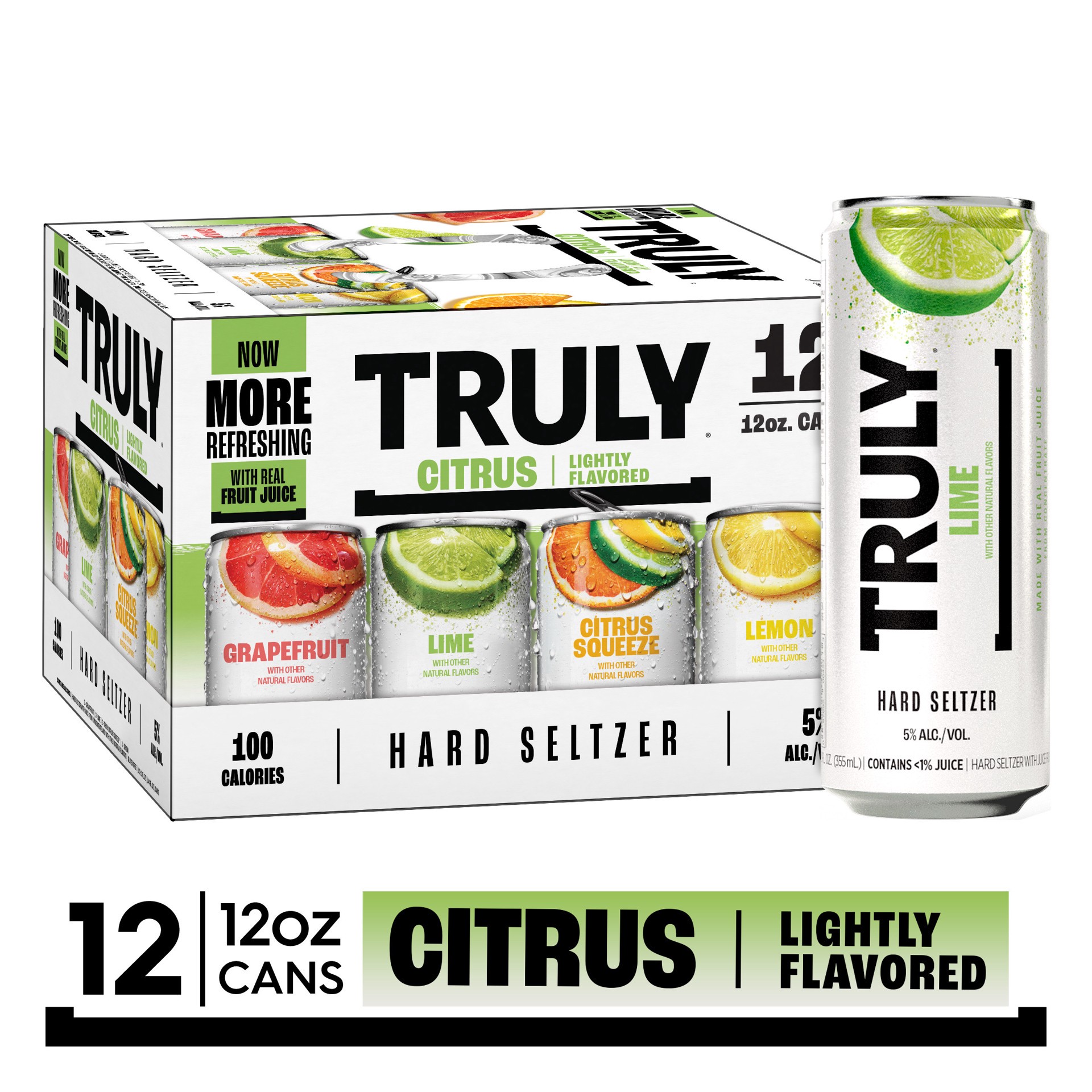 slide 1 of 9, TRULY Hard Seltzer Citrus Pack 12 ct, 12 ct; 12 oz