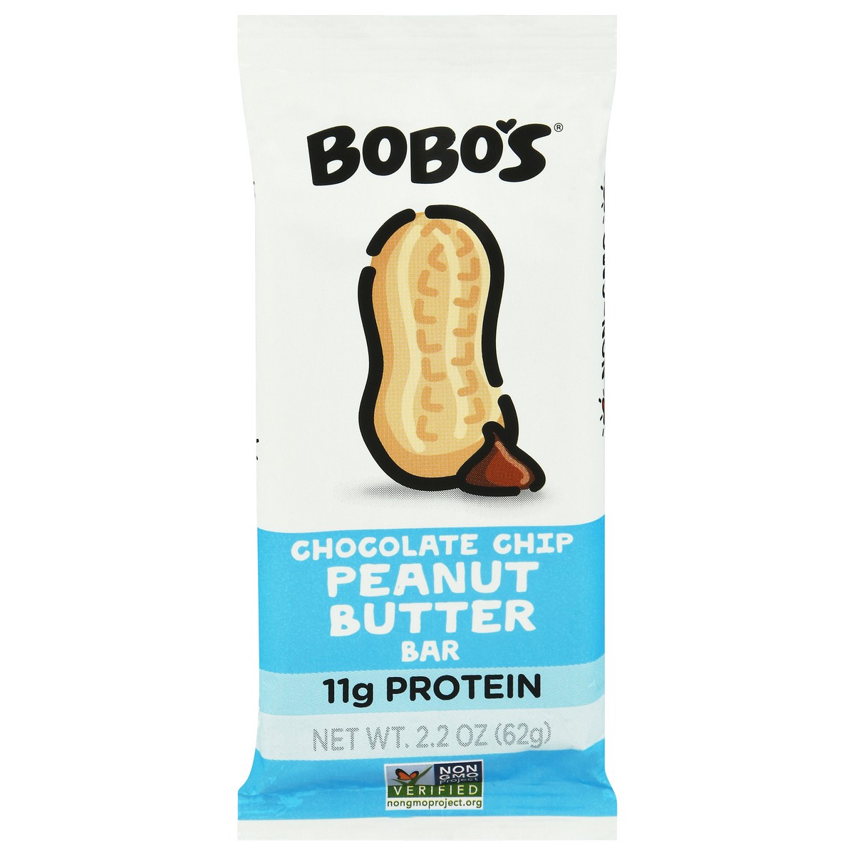 slide 1 of 9, Bobo's Chocolate Chip Bar Peanut Butter, 2.2 oz