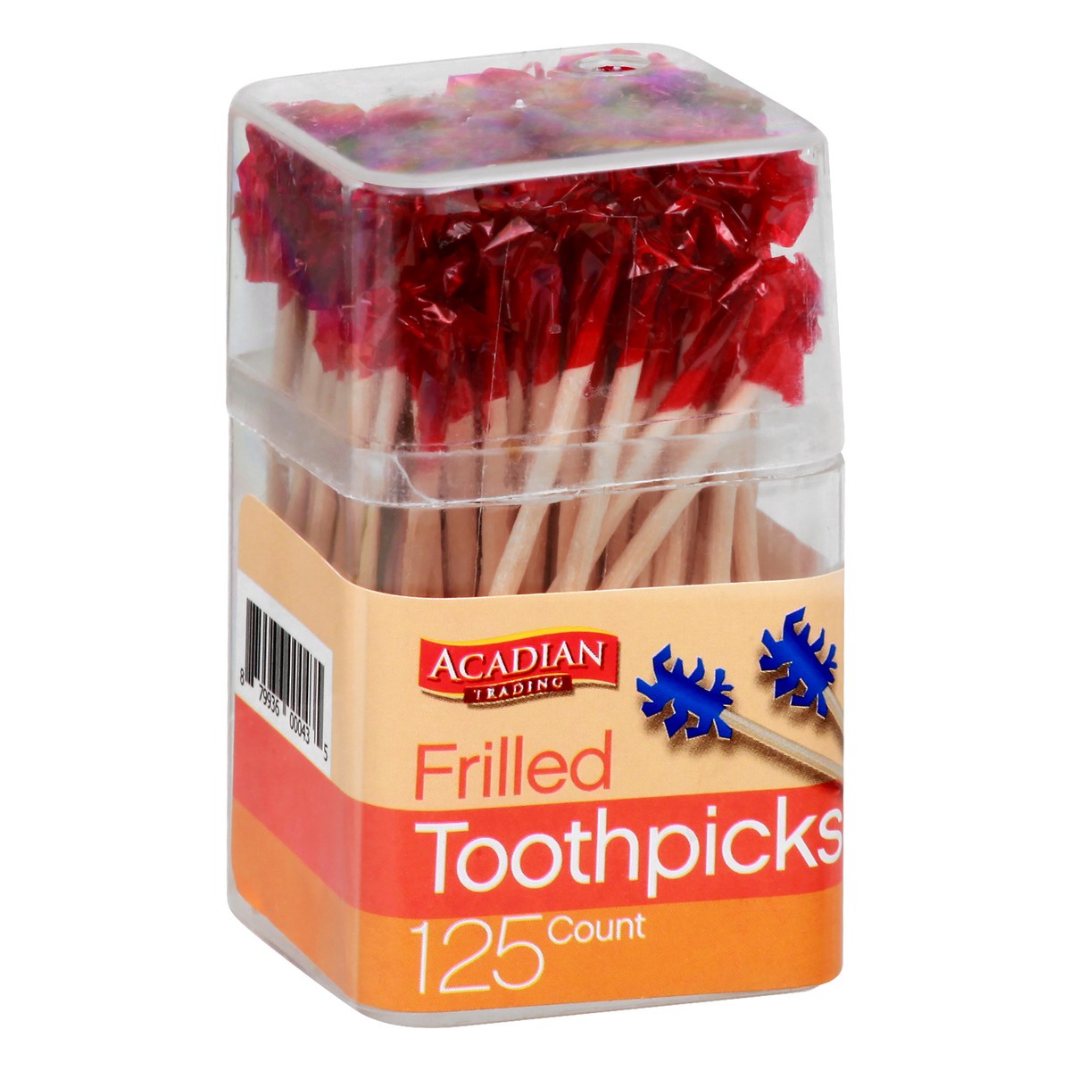 slide 2 of 8, Acadian Trading Frilled Toothpicks - Colors May Vary, 125 ct