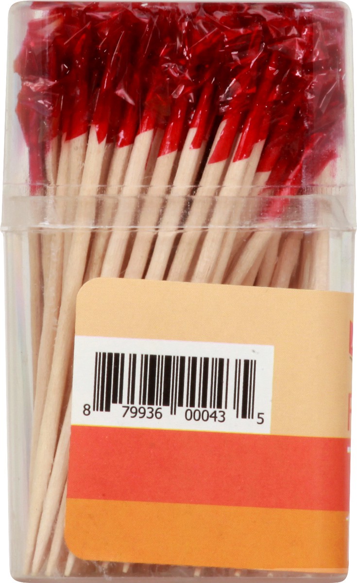 slide 5 of 8, Acadian Trading Frilled Toothpicks - Colors May Vary, 125 ct
