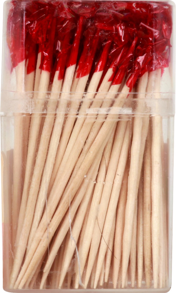 slide 8 of 8, Acadian Trading Frilled Toothpicks - Colors May Vary, 125 ct