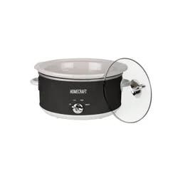 HOME CRAFT HomeCraft Oval Slow Cooker 6qt, Black