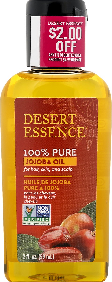 slide 12 of 12, Desert Essence 100% Pure Jojoba Oil, 2 fl oz