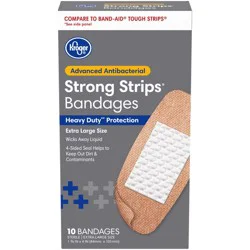Kroger Advanced Antibacterial Extra Large Fabric Bandages