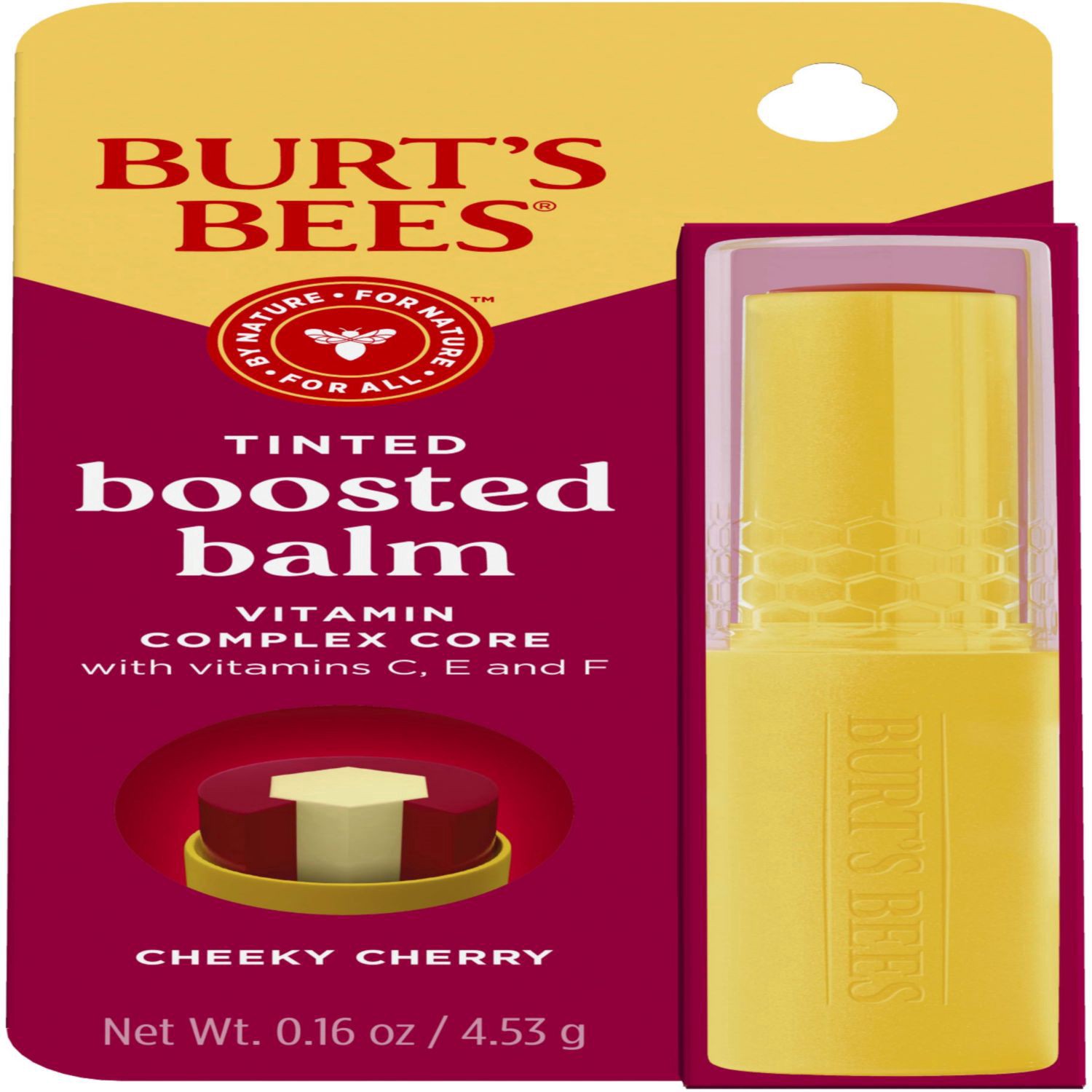 slide 1 of 9, Burt's Bees Tinted Boosted Cheeky Cherry Balm 0.16 oz, 0.16 oz