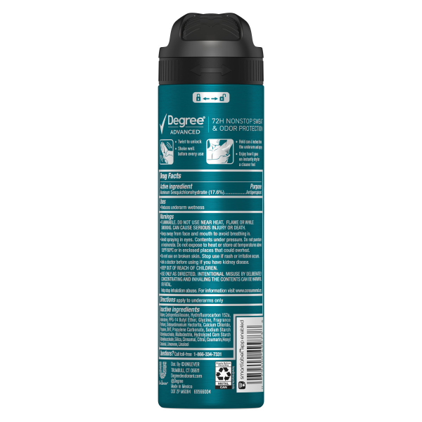 slide 2 of 16, Degree Men's Antiperspirant Deodorant Dry Spray Coconut Rush, 3.8 oz