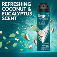 slide 15 of 16, Degree Men's Antiperspirant Deodorant Dry Spray Coconut Rush, 3.8 oz