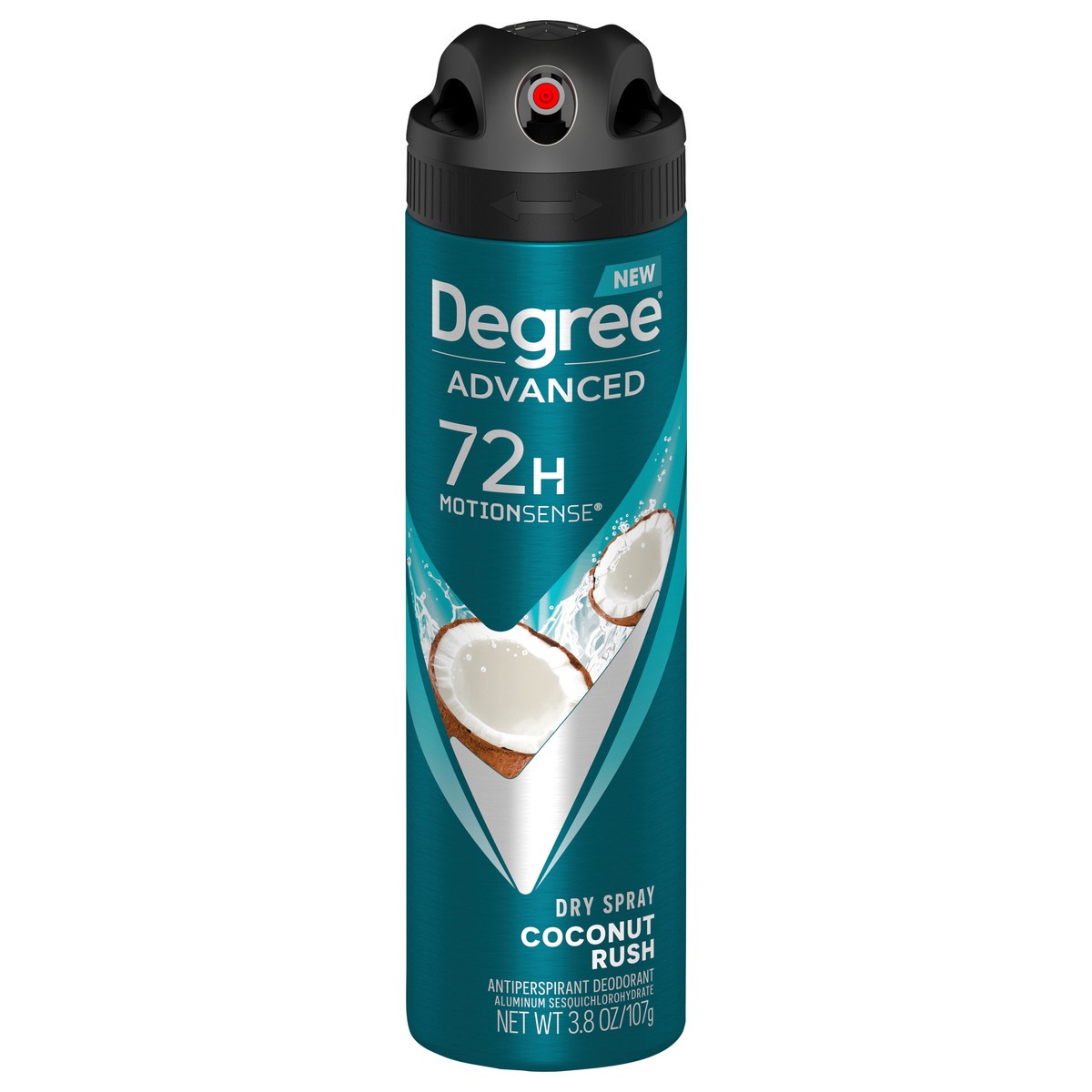 slide 1 of 16, Degree Men's Antiperspirant Deodorant Dry Spray Coconut Rush, 3.8 oz