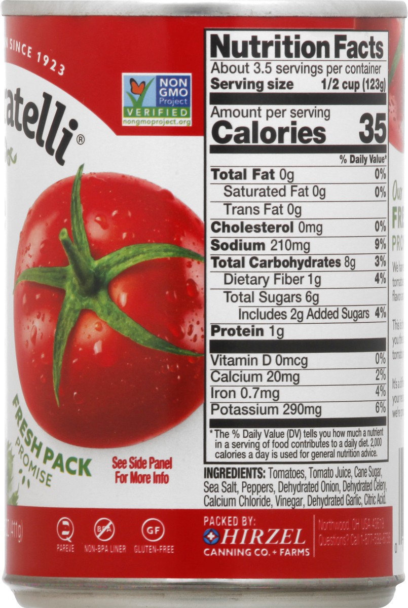 slide 13 of 13, Dei Fratelli Tomato/Onion/Clry, 14.5 oz