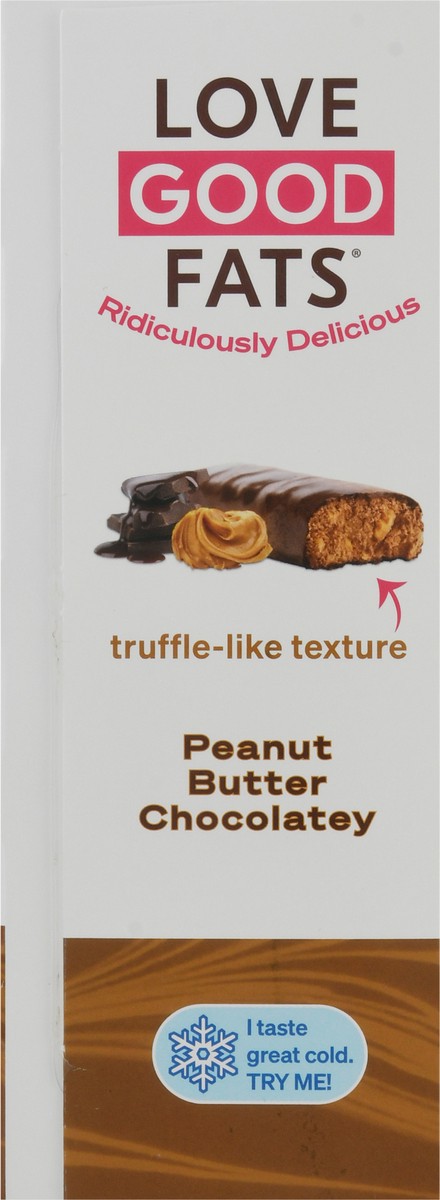 slide 7 of 10, Love Good Fats Peanut Butter Chocolatey Bars 12 - 1.38 oz Bars, 12 ct