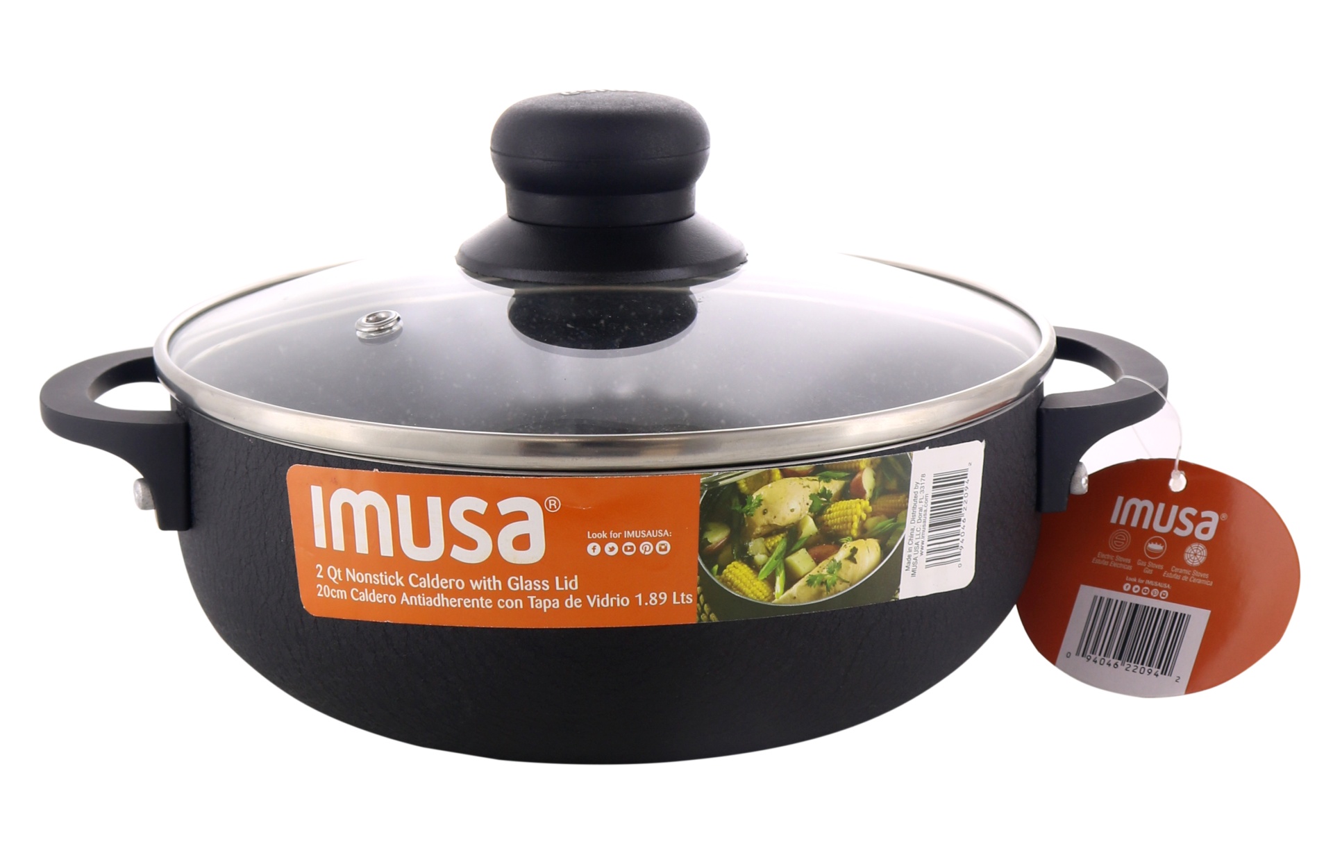 slide 1 of 1, IMUSA Black Stone Caldero, 1 ct