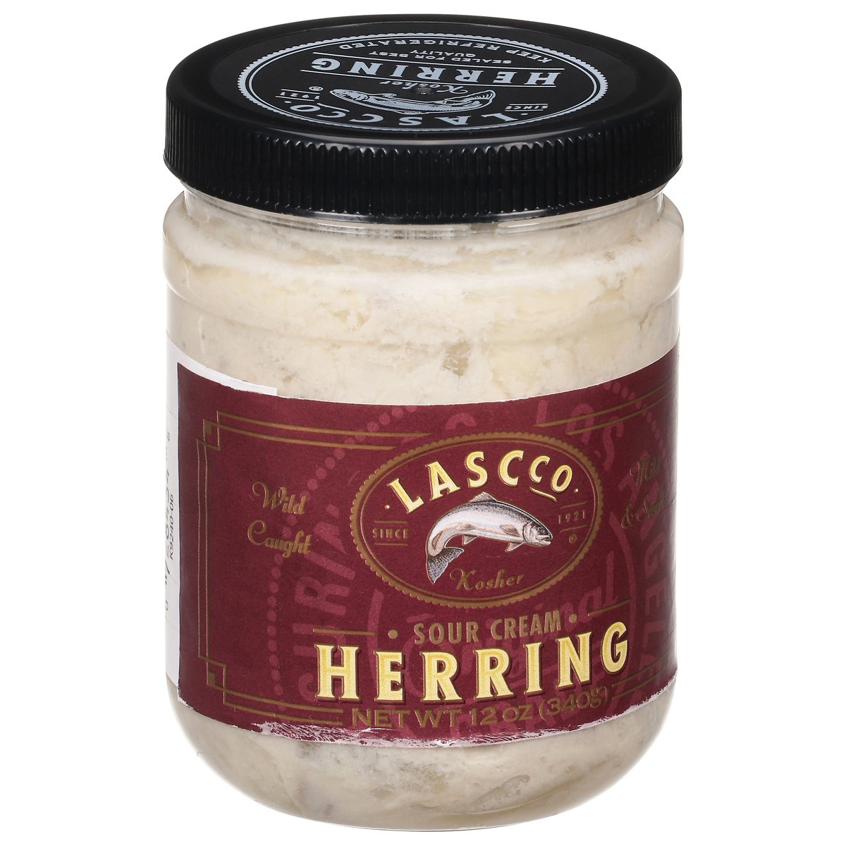 slide 10 of 15, LASCco Sour Cream Herring 12 oz, 12 oz