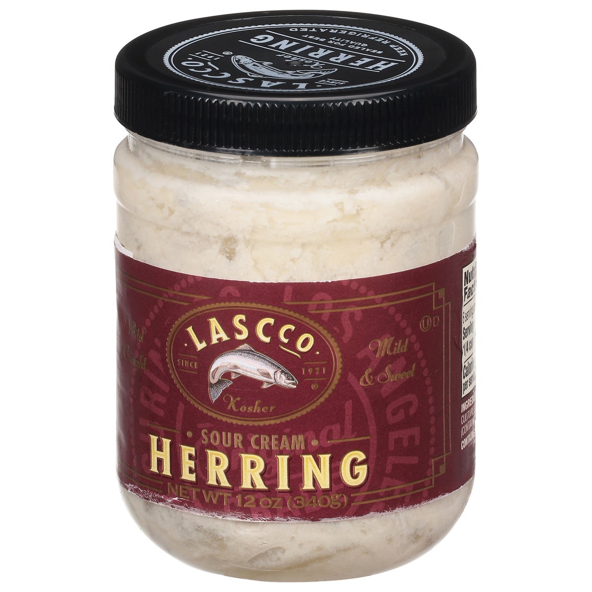 slide 2 of 15, LASCco Sour Cream Herring 12 oz, 12 oz