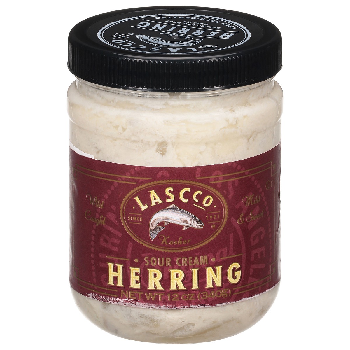 slide 4 of 15, LASCco Sour Cream Herring 12 oz, 12 oz