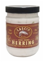 slide 1 of 1, Lascco Sour Cream Herring Fillet, 12 oz