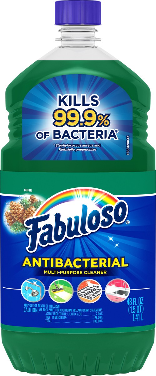 slide 5 of 8, Fabuloso 48 Oz Antibacterial Pine, 1 ct