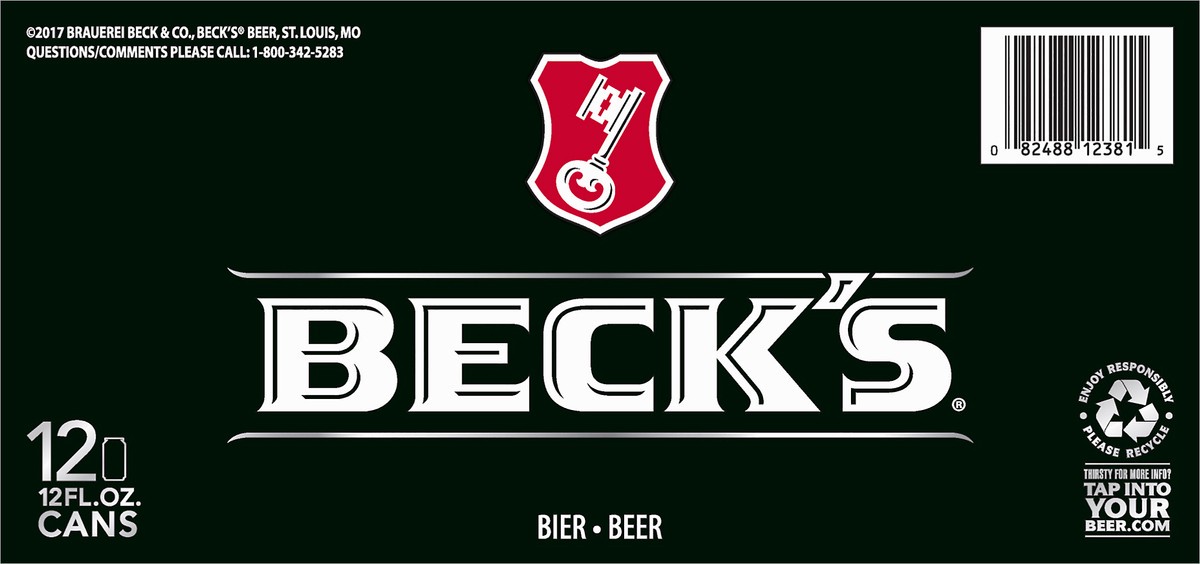 slide 7 of 8, Beck's Beer 12 ea, 12 ct; 12 oz