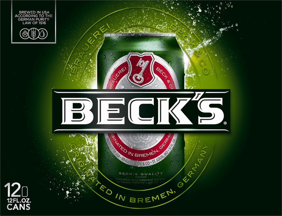 slide 4 of 8, Beck's Beer 12 ea, 12 ct; 12 oz