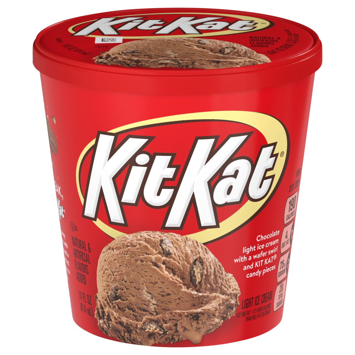 slide 1 of 5, KIT KAT Light Ice Cream, 14 Fl. Oz., 14 fl oz