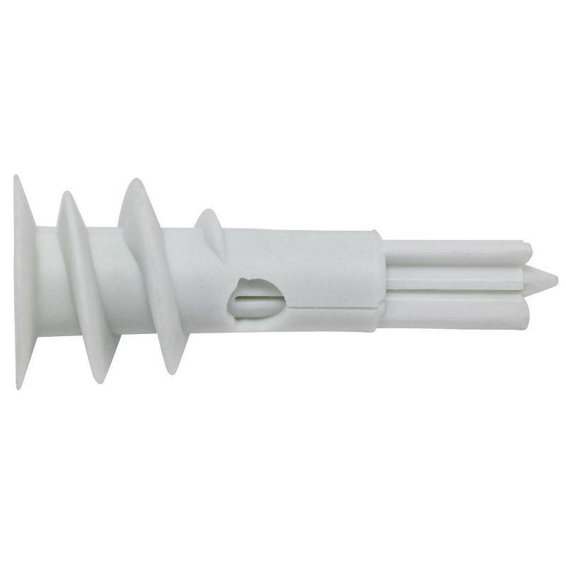 slide 2 of 6, Hillman Wallboard Anchors: Drywall Screw Anchors Set, Includes Screws & Anchors, Plastic & Steel, 20 Pieces, White, 20 ct