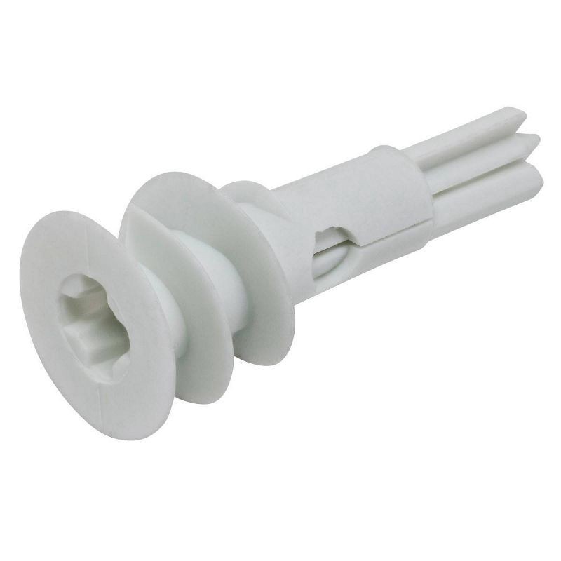 slide 1 of 6, Hillman Wallboard Anchors: Drywall Screw Anchors Set, Includes Screws & Anchors, Plastic & Steel, 20 Pieces, White, 20 ct