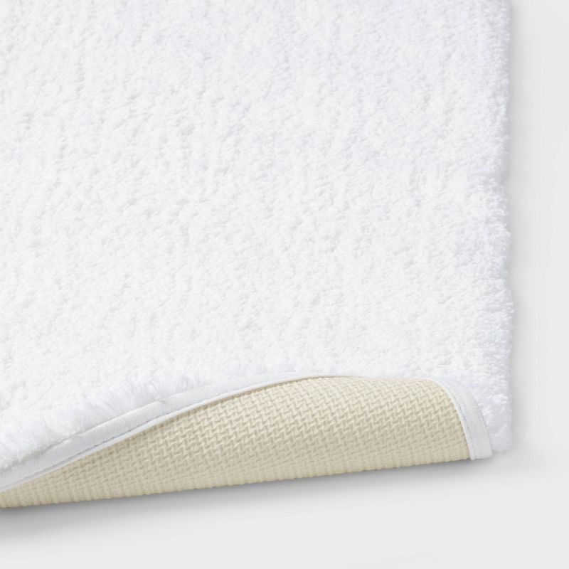 slide 4 of 4, 24"x60" Spa Plush Bath Rug White - Threshold™, 1 ct