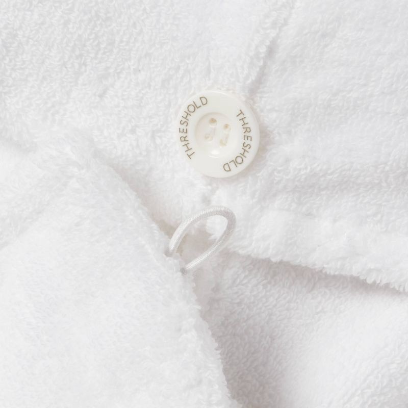 slide 3 of 3, Spa Plush Hair Towel White - Threshold™, 1 ct