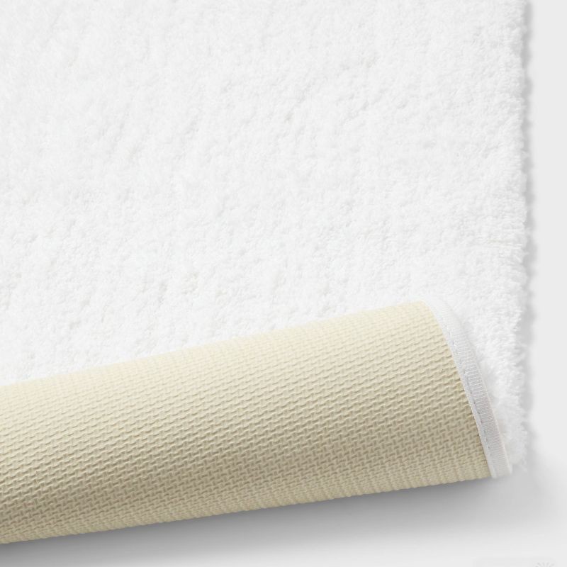 slide 4 of 4, 21"x34" Spa Plush Bath Rug White - Threshold™, 1 ct