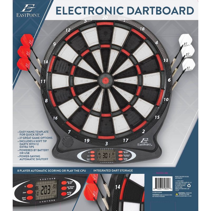 slide 2 of 5, Eastpoint Axis Electronic Dartboard, 1 ct