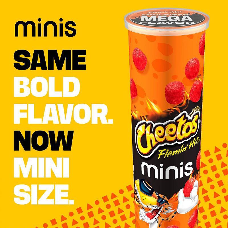 slide 4 of 6, Cheetos Cheese Flavored Snacks Flamin' Hot Minis - 1.5oz, 1.5 oz
