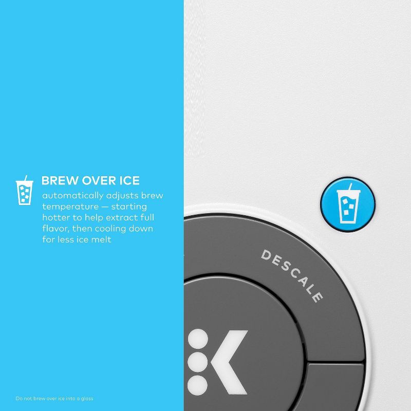 slide 4 of 19, Keurig K-Iced Plus Single-Serve Coffee Maker White: Brews Iced Coffee, Fits Travel Mug, Removable Water Reservoir, 1 ct