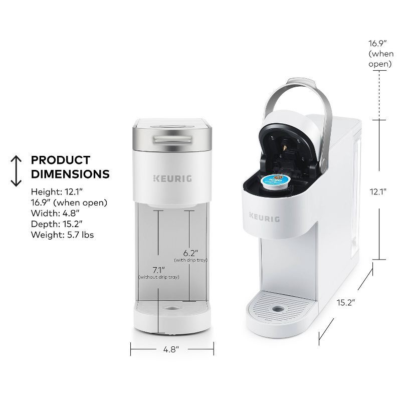 slide 10 of 19, Keurig K-Iced Plus Single-Serve Coffee Maker White: Brews Iced Coffee, Fits Travel Mug, Removable Water Reservoir, 1 ct
