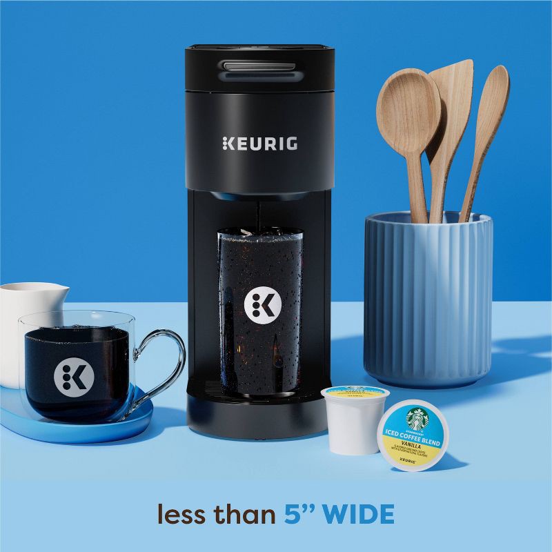 slide 3 of 13, Keurig K-Iced Plus Single-Serve Coffee Maker Moon Light Gray: Brews Iced Coffee, Fits Travel Mug, Removable Water Reservoir, 1 ct