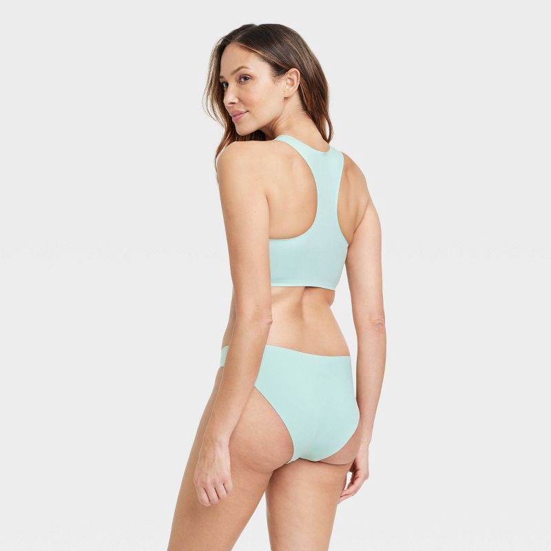 Women's Laser Cut Cheeky Bikini - Auden Green L 1 ct