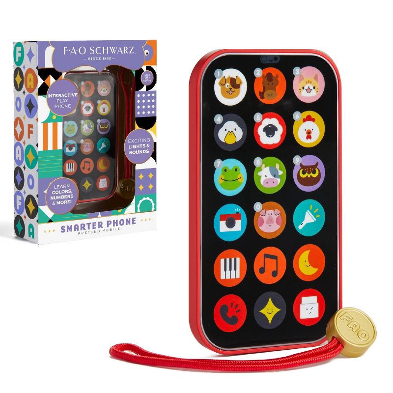 slide 1 of 7, FAO Schwarz Smarter Phone Pretend Play - 18 Months, 1 ct