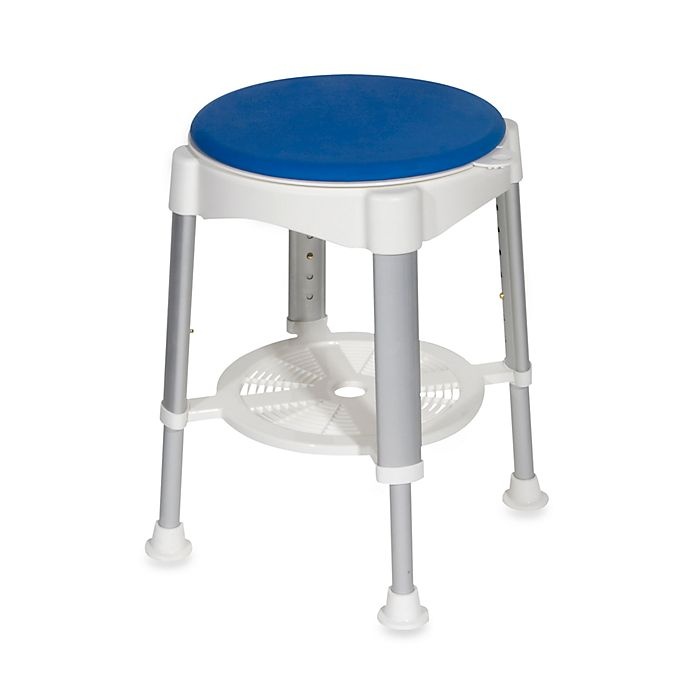 slide 1 of 1, Drive Medical Bath Stool With Padded Rotating Seat, 1 ct