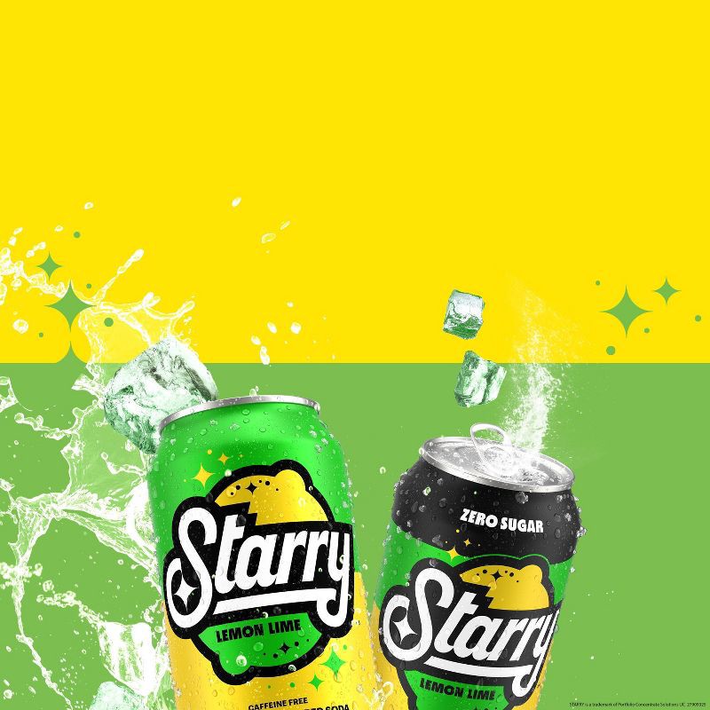 slide 6 of 6, Starry Lemon Lime Soda - 10pk/7.5 fl oz Mini Cans, 10 ct; 7.5 fl oz