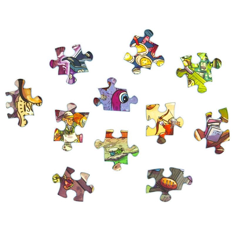 slide 4 of 5, Magic Puzzle Company The Puzzled Patron Jigsaw Puzzle - 1000pc: Memory & Fine Motor Skills, Collage Theme, 1000 ct