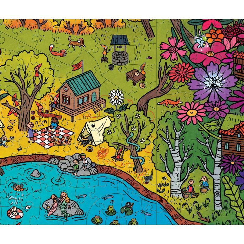 slide 3 of 5, Magic Puzzle Company The Gnomes Homes Jigsaw Puzzle - 1000pc: Collage Theme, Enhances Memory & Fine Motor Skills, 1000 ct