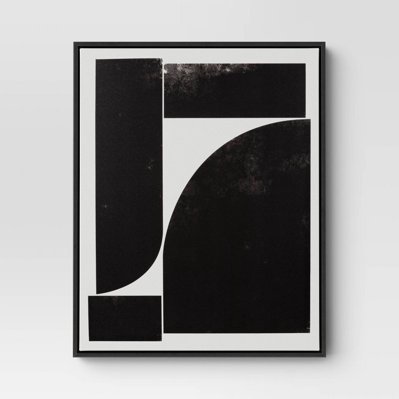 slide 3 of 7, (Set of 3) 16" x 20" Alignment Framed Wall Canvas Set - Threshold™: Modern Geometric Digital Art, Sawtooth Back, 1 ct